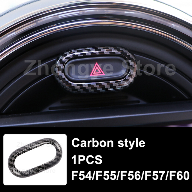 Modified Style Carbon Fiber Car Interior Stickers For Mini One Cooper S JCW Clubman F54 F55 F56 F57 F60 Countryman Accessories