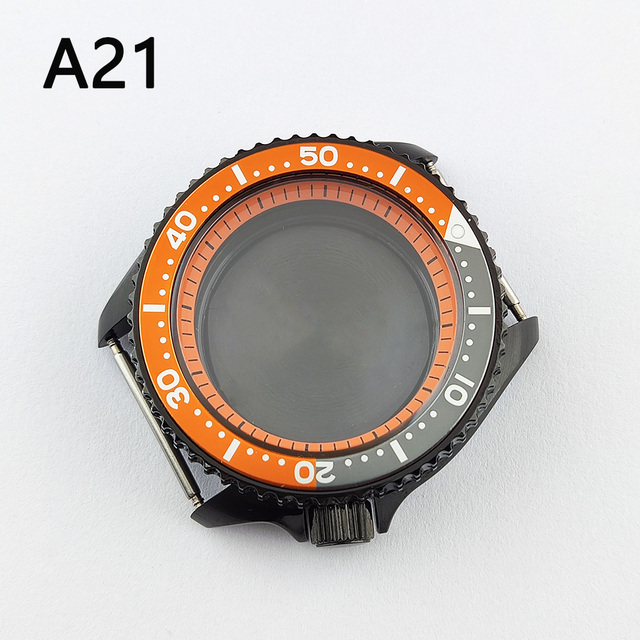 41.5mm NH35 NH36 case, watch accessories, stainless steel plated sapphire glass suitable for NH35 NH36 movement