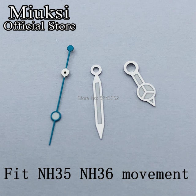 Miuksi-Luminous Wristwatch NH35 NH36 ETA 2836 2824 Miyota 8205 8215 821A Mingzhu DG 2813 3804