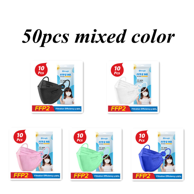 Kids KN95 Fashion Face Mask Children FPP2 mascarilla ffp2 infantil masque noir ffp2fan ce reusable respirator ffp 2 filter mask