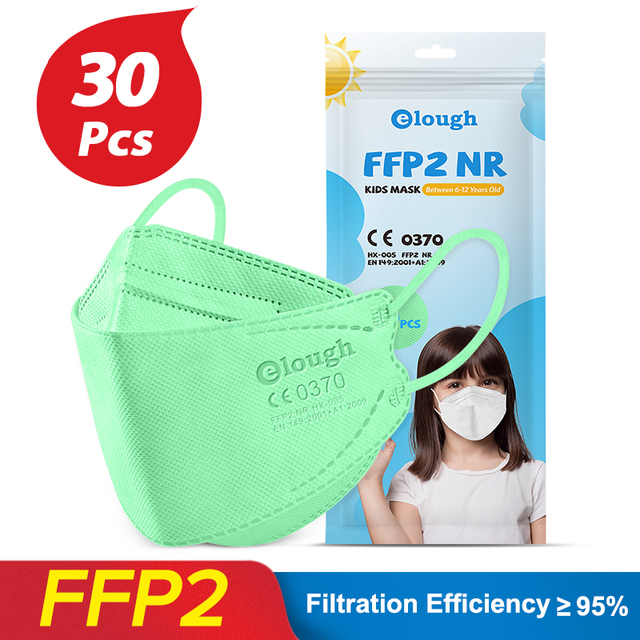 mascarillas ffp2 ninos homolucada kids mask approved hygienic children protective breathing face masks boys girls fpp2 masque