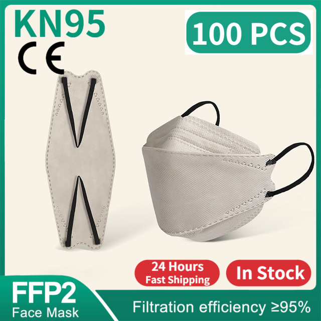 FFP2 Fish Shape KN95 Masks korean mascarilla morandi approved ffp2 kn95 mask homology ada spain ffp2 reusable mask dropship masks