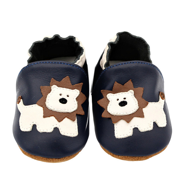 Unisex Infant Baby Shoes Toddler Toddler Baby Soft Soled Cowhide Bottom Skid-Proof Boys Girls Animal First Walkers 0-24 Month