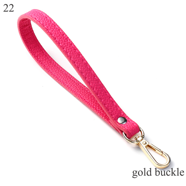 Wrist Bag Strap Handle Fashion PU Leather Women Girls Purse Strap Bag Small Bag Strap Solid Color Replacement Purse Strap