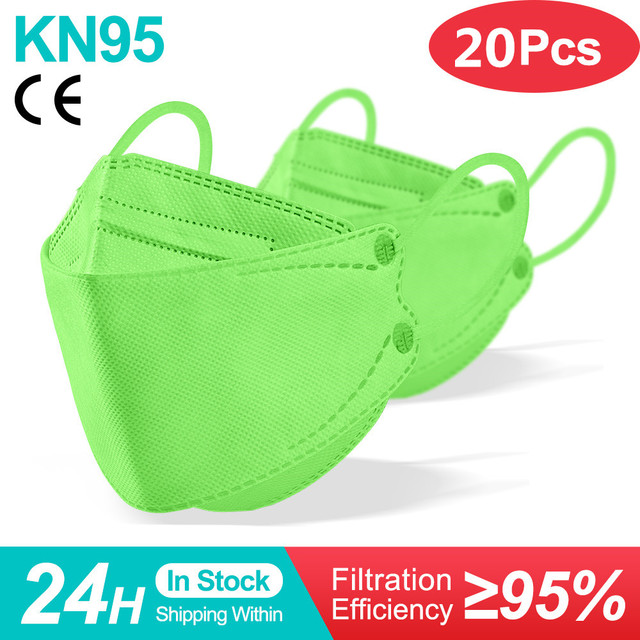 FFP2 Fish Mask KN95 Face Masks CE Protective Breathing Filter Adult fpp2mascarillas kn95 fish mask ffp2dust mask ffp2