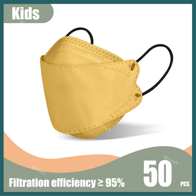 KN95 Fish Mask Kids ffp2masque Kids 4 Layers Korean Kf94masque FFP2 Kids Black Mask Kids 4-12 Masks FPP2 Masks