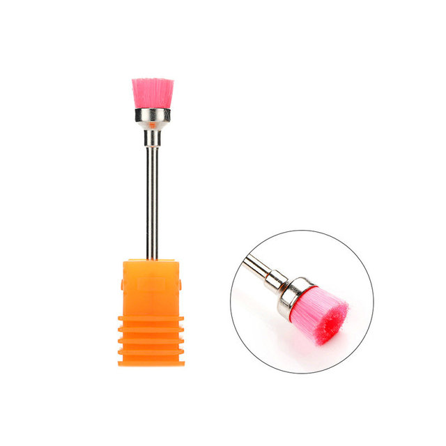 1PC Nail Drill Bit Cleaning Brush Portable Electric Manicure Drills Copper Wire Drill Brushing Cleaner DIY Nail Art Accessories