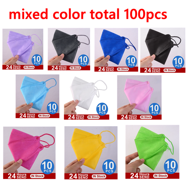 KN95 CE Face Mask FFP2 Mascarillas Approved fpp2 Facial Mascherine Reusable Adult Men Women Colorful Mask Protective Fish Mask