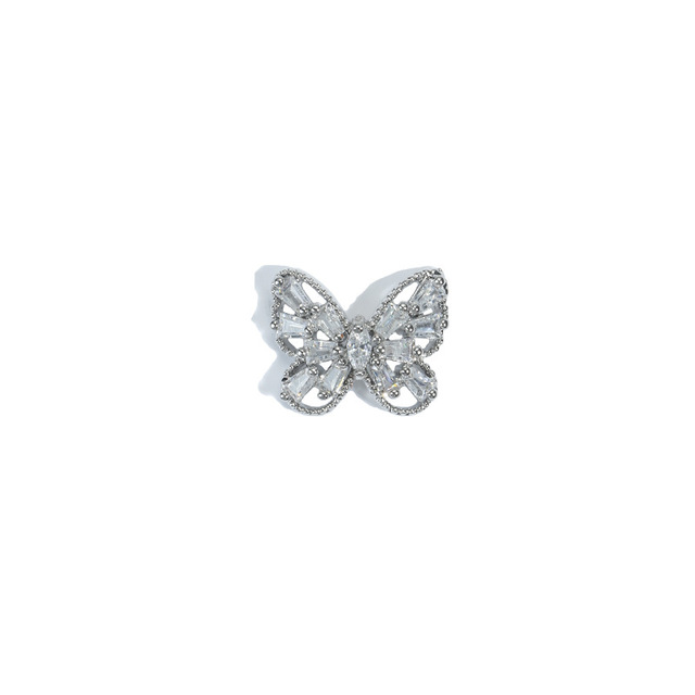 Nail Art Butterfly Jewelry 3D Super Flash Rhinestone Nail Decoration Opal Bow Zircon Rhinestone Butterfly Shape