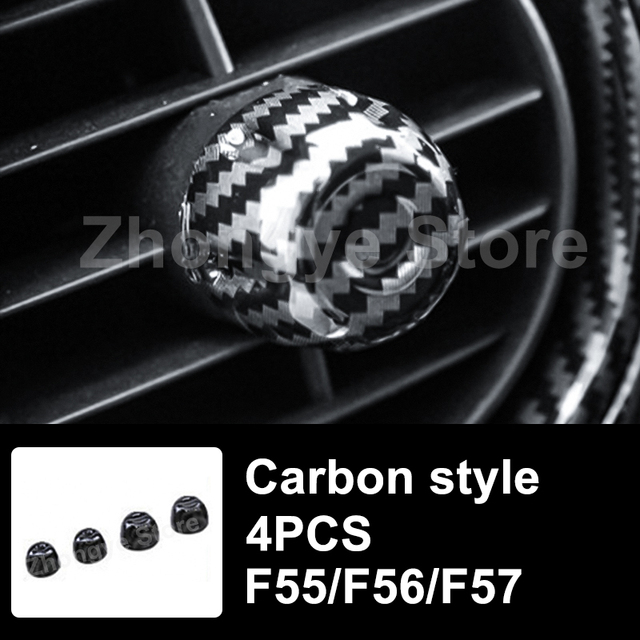 Modified Style Carbon Fiber Car Interior Stickers For Mini One Cooper S JCW Clubman F54 F55 F56 F57 F60 Countryman Accessories