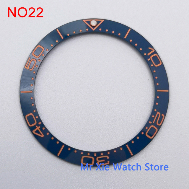 38mm watch strap high quality ceramic bezel insert for 40mm watch case accessories inner diameter 30.5mm