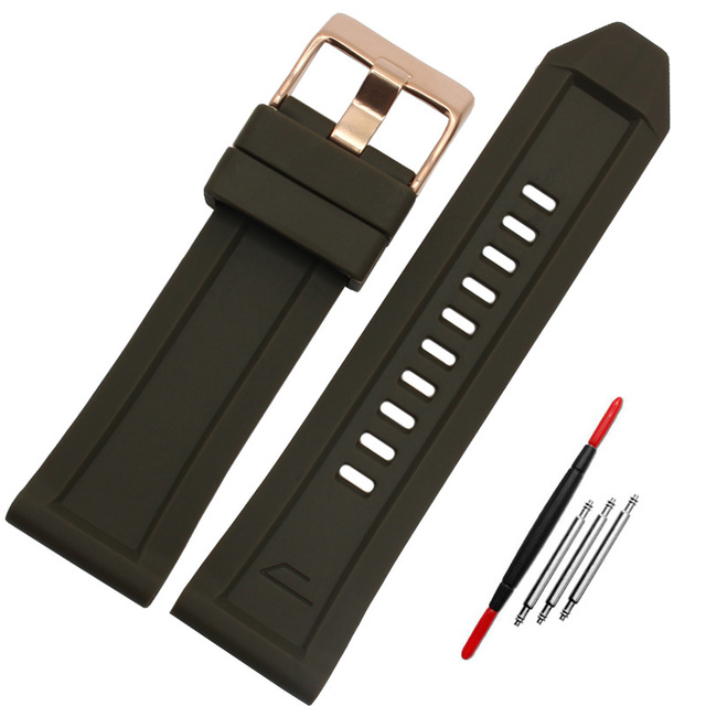 Silicone Rubber Bracelet Watch Band 26mm For Diesel DZ4496 DZ4427 DZ4487 DZ4323 DZ4318 DZ4305 Watchband Man Watches Strap