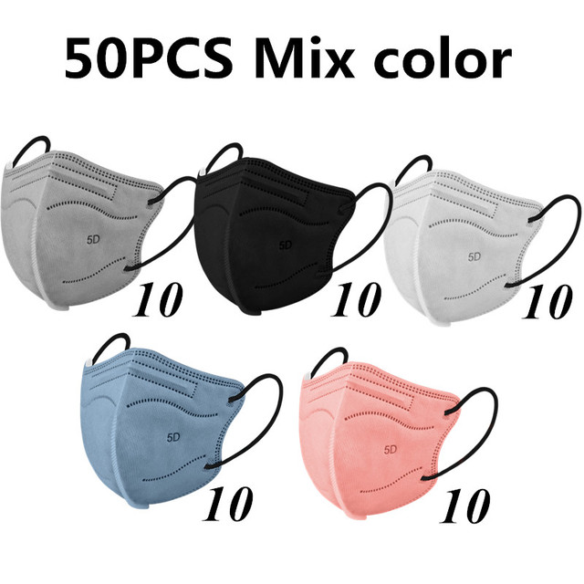 5D face mask KN95 masks ffp2 spain healthy mask FFP2 ce approved fp2 masks kn 95 black respiratory mask ffp3