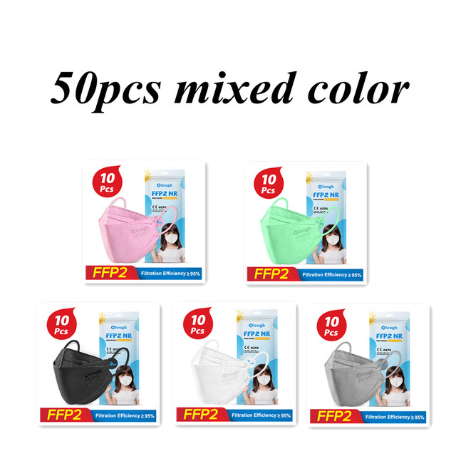 Kids KN95 Fashion Face Mask Children FPP2 mascarilla ffp2 infantil masque noir ffp2fan ce reusable respirator ffp 2 filter mask