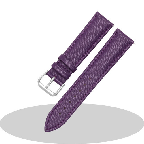 PEIYI Genuine Leather Watchband 16 18 20 22mm Purple Red Bracelet for Women Fashion Cowhide Watch Chain Quick Release