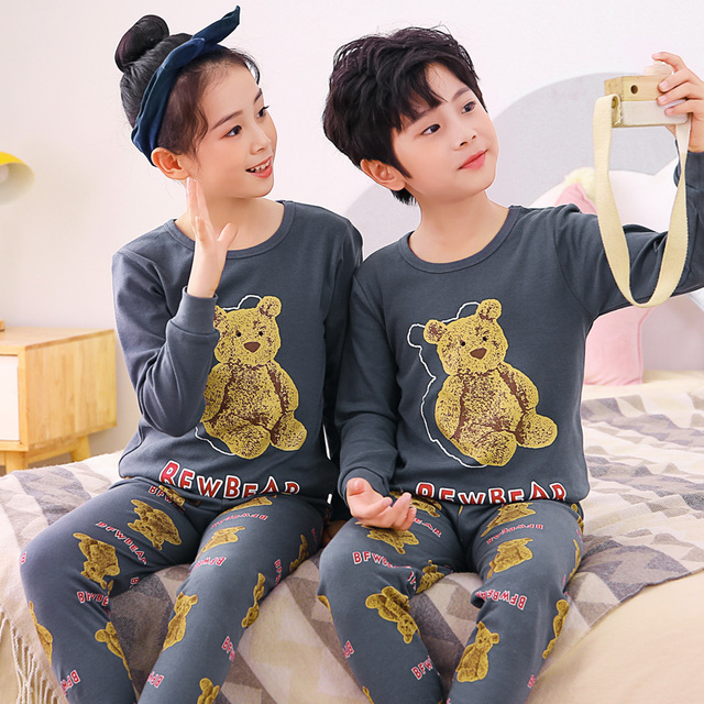 Boys Dinosaur Pajamas Children Sleepwear For 6 8 10 12 Years Kids Pajamas 100 Cotton Animal Cartoon Homewear Pajamas Suits