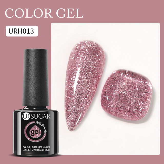 UR SUGAR 7ml Nude Pink Color Gel Nail Polish Glass Bottle Spring Summer UV LED Gel Varnish Manicure Semi Permanent Nail Art