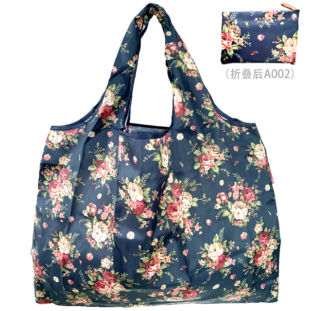 Reusable grocery bag shopping handbag animal flower beach cute gift bag vegetable fruit washable lightweight sturdy nylon hand