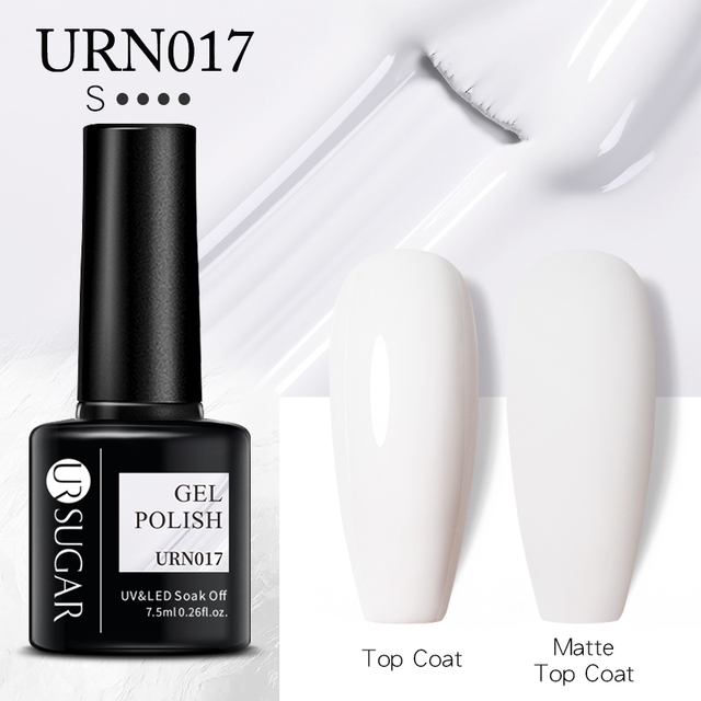 UR SUGAR 7.5ml Milky White Gel Nail Polish Clear Pink Gel Nail Extension Tips Soak Off Led UV Gel Varnish