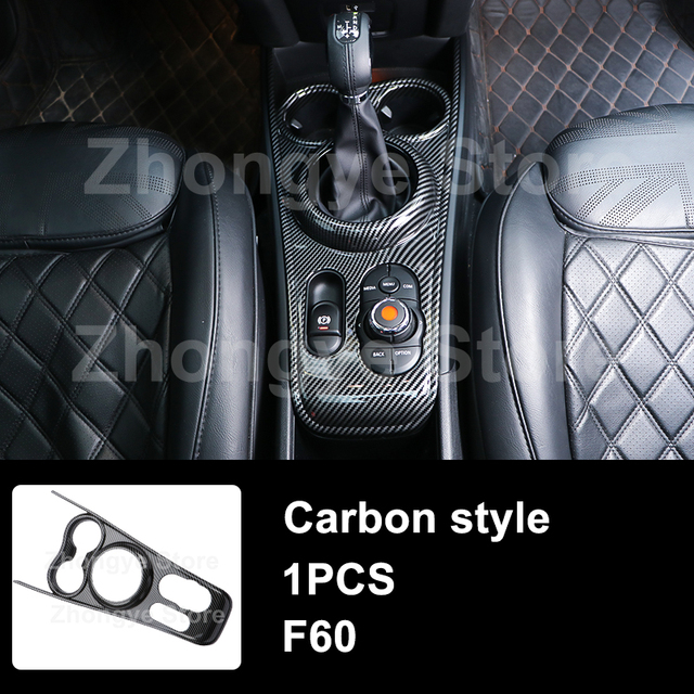 Modified Style Carbon Fiber Car Interior Stickers For Mini One Cooper S JCW Clubman F54 F55 F56 F57 F60 Countryman Accessories