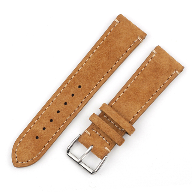 High Quality Suede Leather Antique Watch Straps Blue Watchbands Replacement Strap For Watch Accessories 18mm 20mm 22mm 24mm