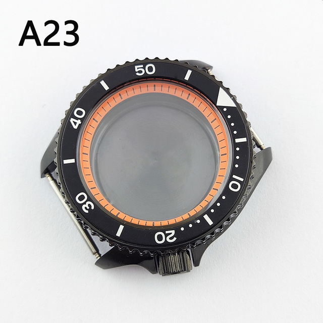 41.5mm NH35 NH36 case, watch accessories, stainless steel plated sapphire glass suitable for NH35 NH36 movement