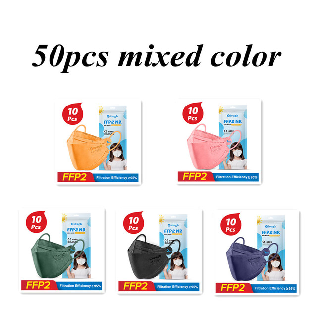 Kids KN95 Fashion Face Mask Children FPP2 mascarilla ffp2 infantil masque noir ffp2fan ce reusable respirator ffp 2 filter mask