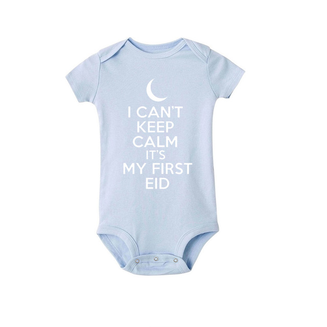 I Can't Keep Calm It's My First Christmas Kids Short Sleeve Bodysuit Caasual Letter Print 1st Birthday Girls Rompers Fast Shipping