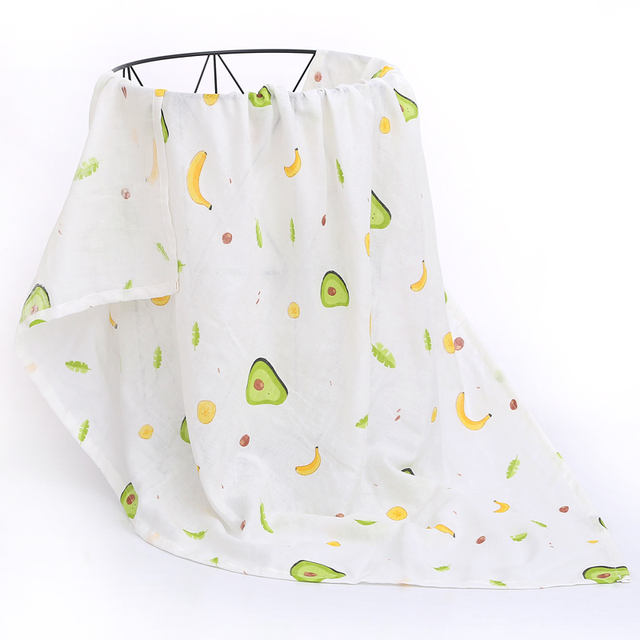 120cm*110cm 2 Layer Muslin Blanket Muslin Bamboo Baby Swaddle Blankets Newborn Baby Muslin Battaniye