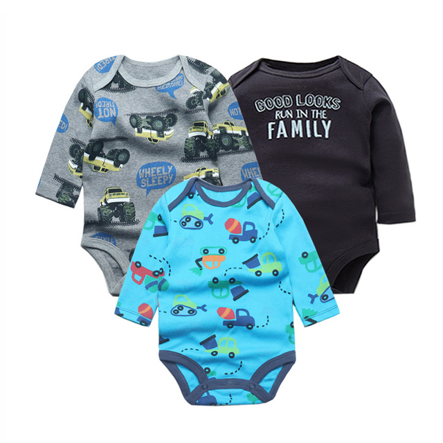 3pcs/lot Newborn Baby Underwear Set 100% Cotton Baby Boys Girls Pajamas Infant Clothes Long Sleeve Underwear Baby Clothes