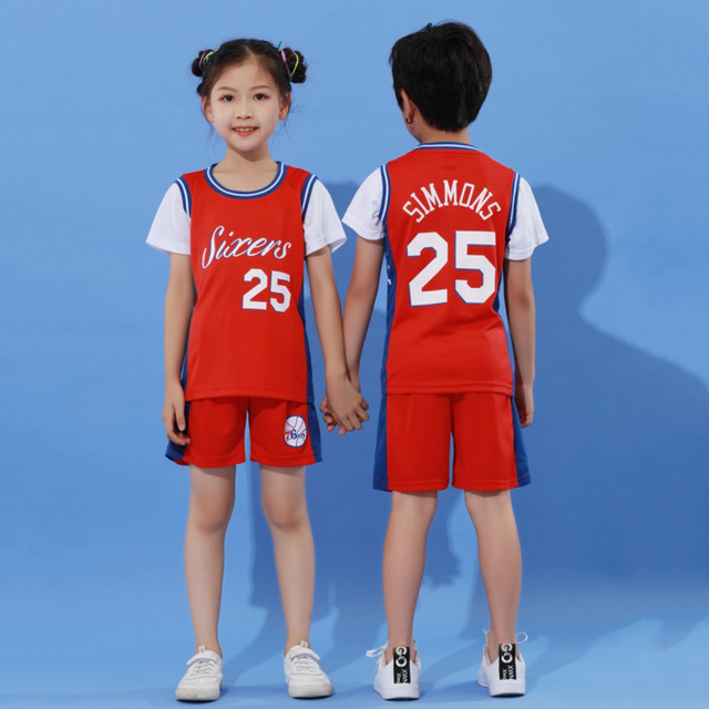 Baby boy basketball uniform outdoor sportswear 3-12 years old girls youth short suit summer children designer clothes set