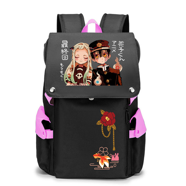 Anime Toilet Bound Hanako-kun Backpack Cartoon Large Capacity School Bag Fashion Multifunctional Laptop Backpack Travel Bag