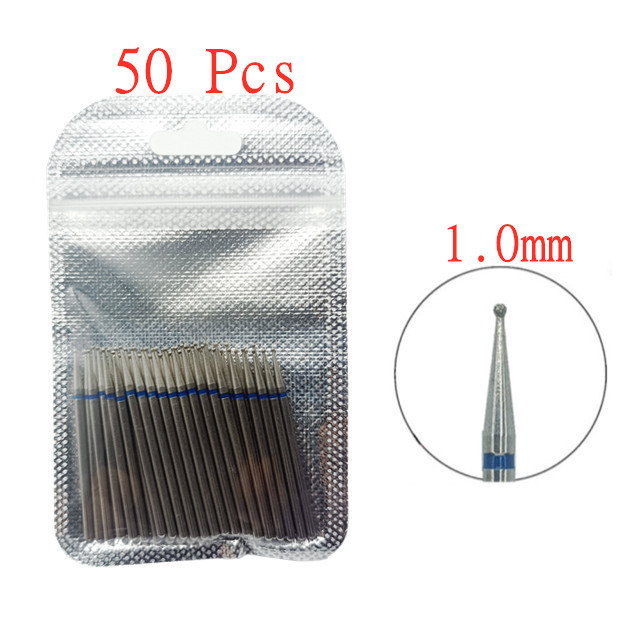 50pcs/set Nail Drill Bit Set Cutter Dental Diamond Grinding Polish Burs Dental Lab Polisher 2.35mm Shank Nail Tools