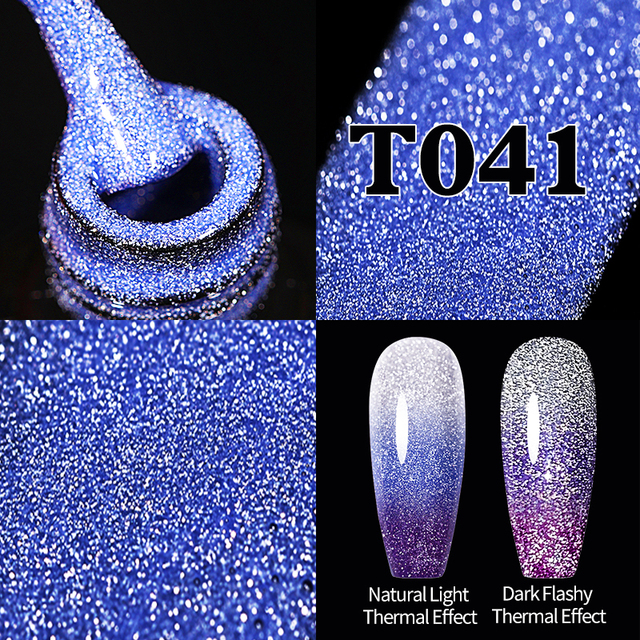 UR SUGAR Glitter Reflective Gel Nail Polish Shiny Rose Red Twilight UV LED Gel Varnish Soak Off Nail Gel Nails for Manicure