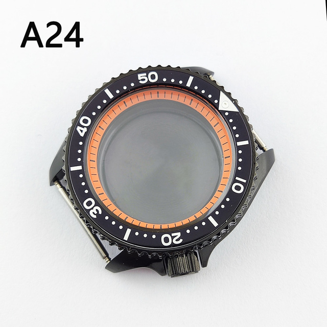 41.5mm NH35 NH36 case, watch accessories, stainless steel plated sapphire glass suitable for NH35 NH36 movement