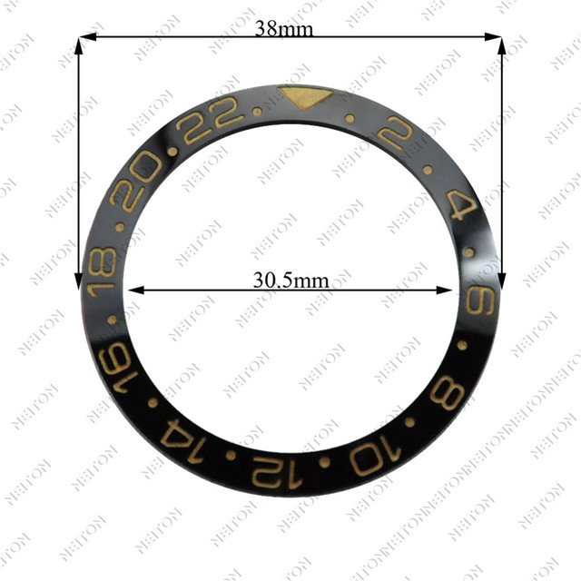 Corgeut 38mm Ceramic Bezel Insert For 40mm Mens Watch Watches Replace Accessories Watch Face Watch Bezel Inserts Different