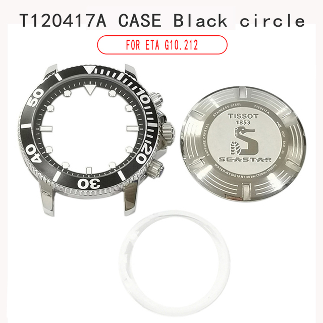 New Watch Back Cover Sapphire Glass Mirror Repair Parts Stainless Steel For T035627A/T099407A/T120407A/T100417A