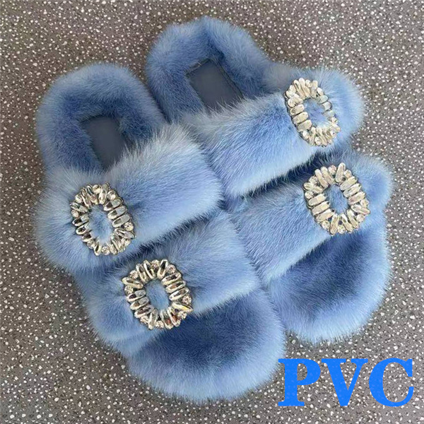 100% Genuine Mink Fur European Luxury Slippers Winter Indoor Slippers Women Slippers Women Slippers