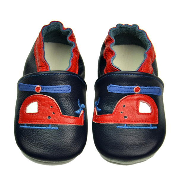 Unisex Infant Baby Shoes Toddler Toddler Baby Soft Soled Cowhide Bottom Skid-Proof Boys Girls Animal First Walkers 0-24 Month