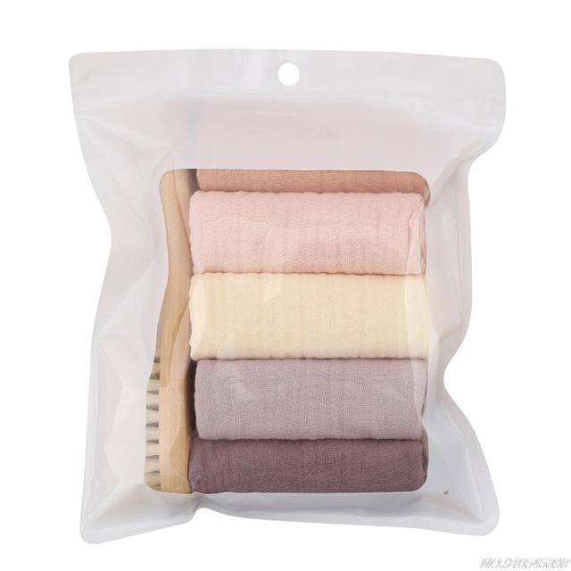 5pcs Baby Feeding Towel Soft Gauze Bath Towel Newborn Saliva Towel Burp Cloth D09 20 Dropshipping