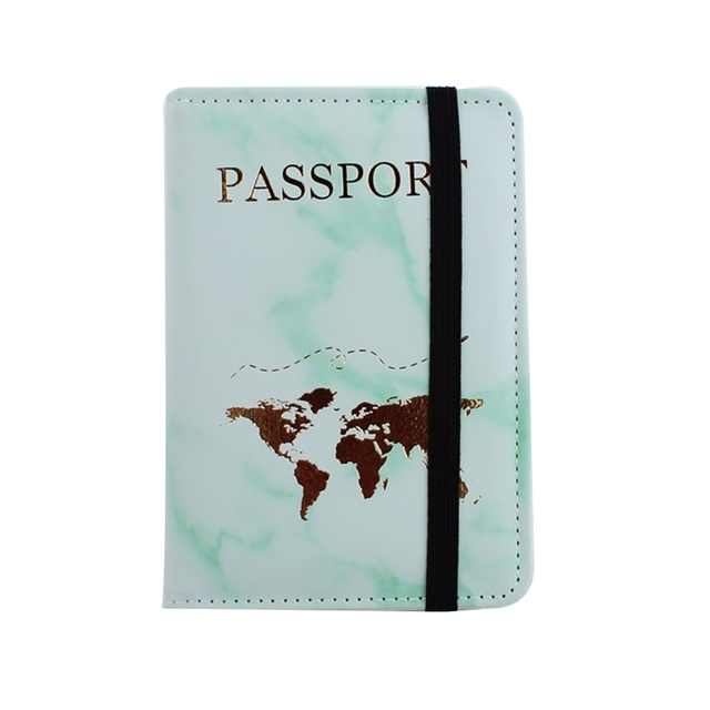 831A بسيط موضة حامل جواز السفر خريطة العالم رقيقة سليم شخصية محفظة سفر هدية بولي حافظة حافظة بطاقات من الجلد غطاء للجنسين