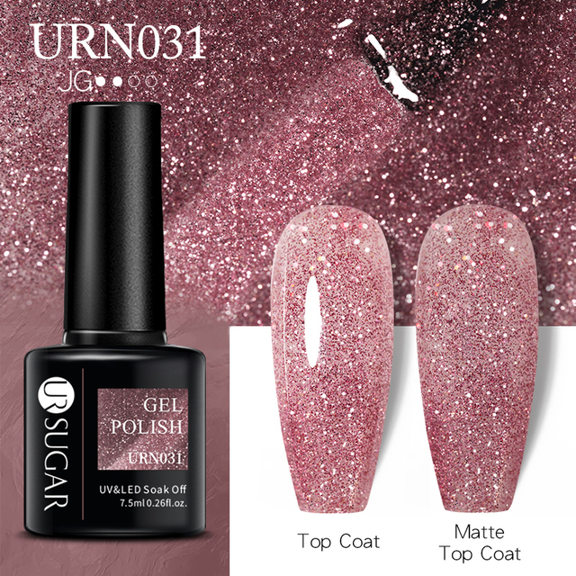 ur sugar 7.5ml gel polish manicure for nails christmas semi permanent vernes top coat soak off uv led gel color glitter varnish