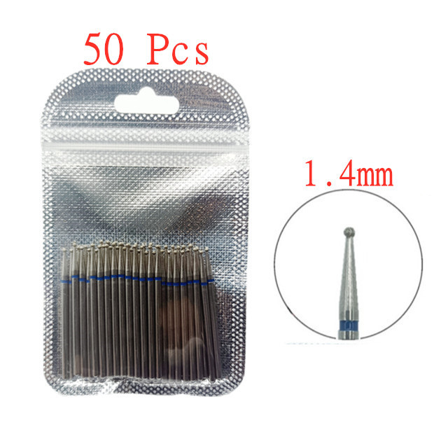 50pcs/set Nail Drill Bit Set Cutter Dental Diamond Grinding Polish Burs Dental Lab Polisher 2.35mm Shank Nail Tools