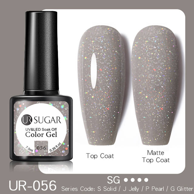 UR SUGAR 7.5ml Disco Reflective Cat Magnetic Gel Nail Polish Auroras Iridescent Glitter Sequins Soak Off Nails Art UV Varnish