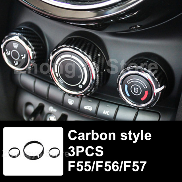 Modified Style Carbon Fiber Car Interior Stickers For Mini One Cooper S JCW Clubman F54 F55 F56 F57 F60 Countryman Accessories