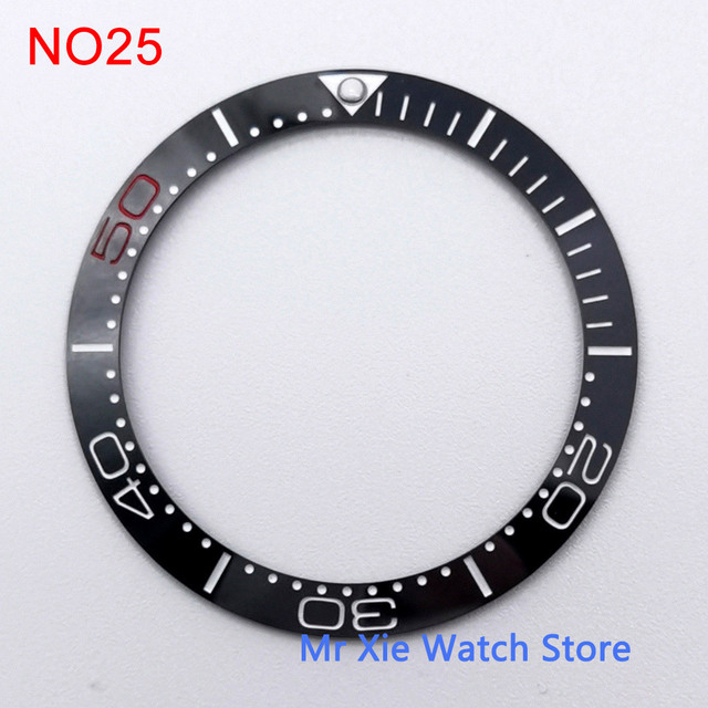 38mm watch strap high quality ceramic bezel insert for 40mm watch case accessories inner diameter 30.5mm