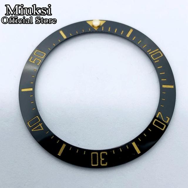 Miuksi 40mm high quality ceramic bezel watch parts fit 43mm watch case for watch sea