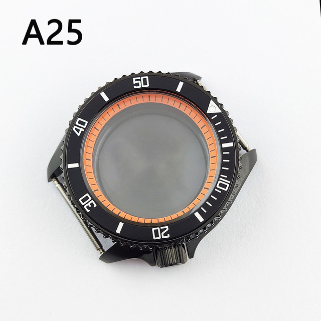 41.5mm NH35 NH36 case, watch accessories, stainless steel plated sapphire glass suitable for NH35 NH36 movement