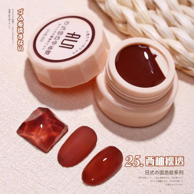 54 Colors Solid Cream Gel Nail Polish Long Lasting No Fade Semi Permanent Varnish Mix Nail Gel