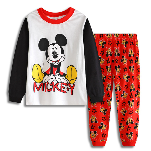 Children's Clothing Set Boys Sleepwear Kids Clothes Spider Pajamas Set Baby Girls Cotton Cartoon Pajamas Spring Autumn Pajamas